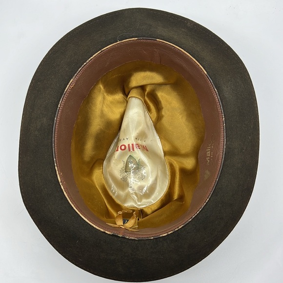 Vintage Mallory Fifth Avenue by Stetson Fedora Hat 100% Wool - Picture 7 of 12